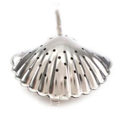 Stainless Steel baħar qoxra te Pot Infuser li jiġbed ballun