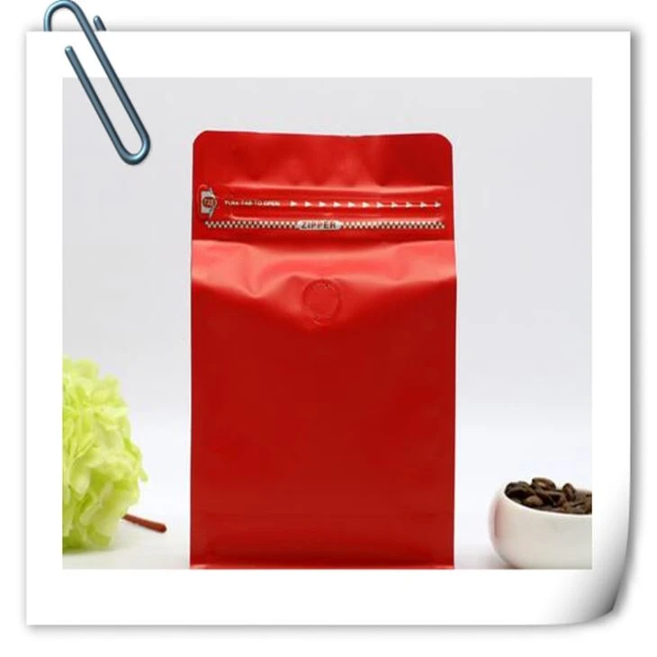 Smell proof aluminum foil zip lock bag/coffee bag with valve